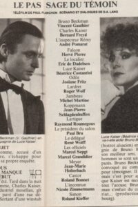 Le passage du témoin 1983 on netflix
