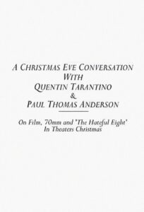 A Christmas Eve Conversation With Quentin Tarantino & Paul Thomas Anderson 2015 on netflix