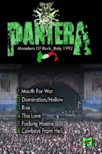 Pantera: [1992] Monsters of Rock Italy 1992 on netflix