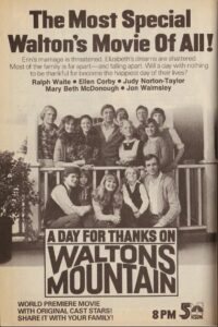 A Day for Thanks on Waltons Mountain 1982 on netflix